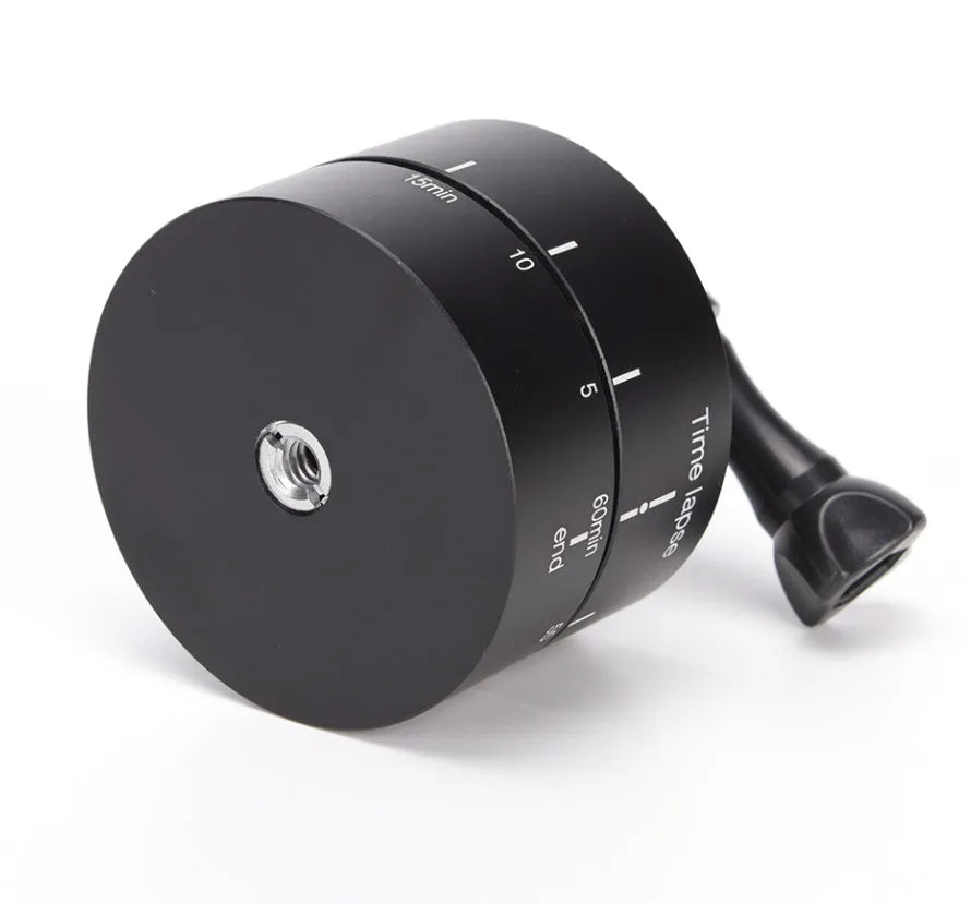 360 degree auto rotate camera tripod head base for GoPro DSLR smartphone timelapse