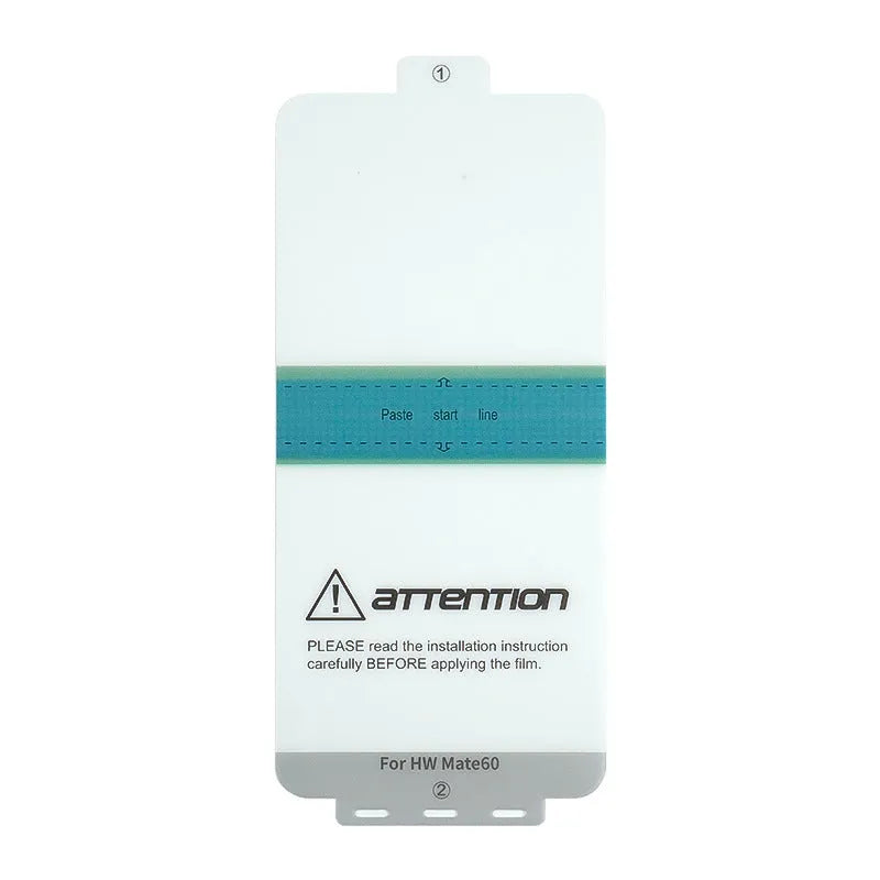 TPU screen protector and application tool for Huawei Mate60 and Mate60Pro phones.