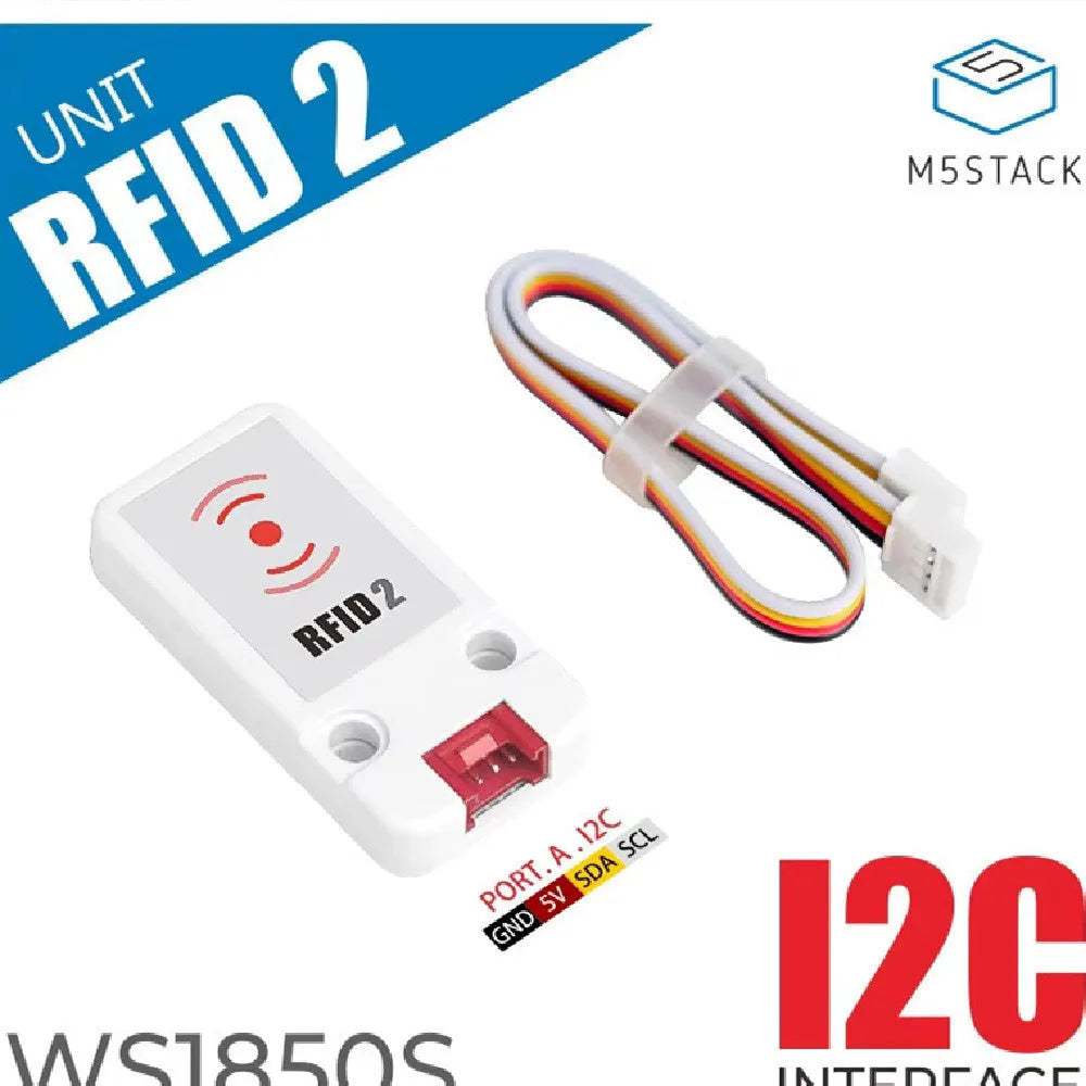 WS1850S RFID sensor module for IoT development, measuring 7 by 2 cm with a white connector.