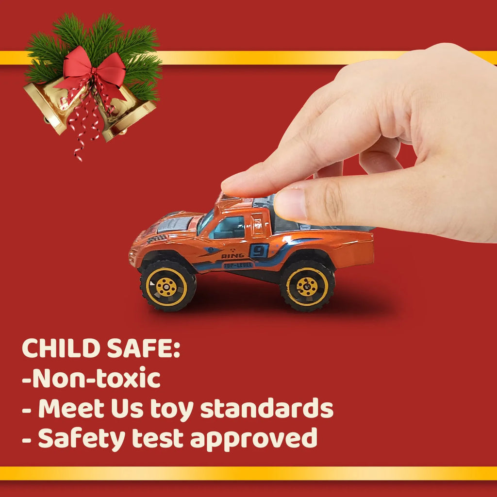 Christmas advent calendar blind box with 24 alloy toy car models in SZ303 colour
