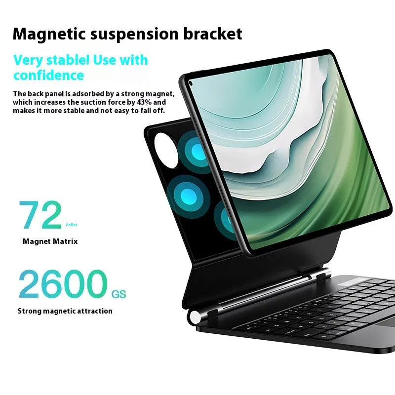 Miaocontrol Keyboard Pro11 wireless Bluetooth keyboard cover for Huawei Matepad11 tablet in black or white