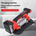 21V battery-powered tile laying machine with suction pad, suitable for large tiles up to 200cm.