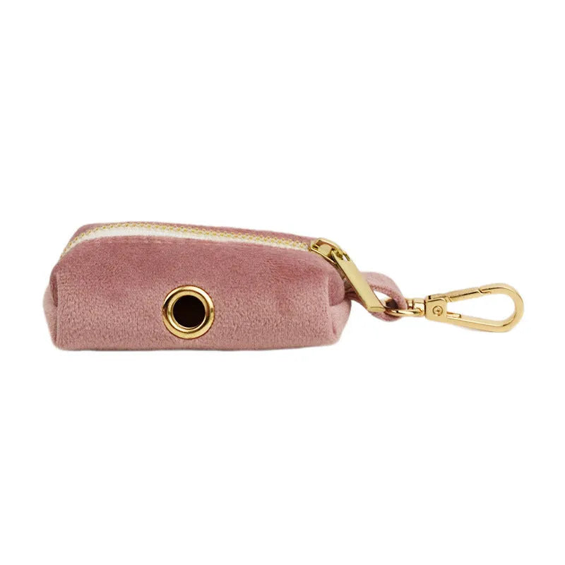 Light purple velvet dog collar with adjustable size for small and medium dogs