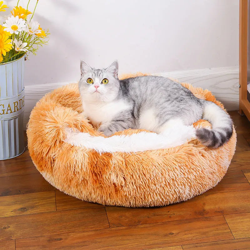 Waterproof cloth dog kennel with semi-surrounded warm room design in gradient coffee colour