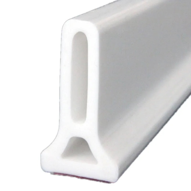 Flexible TPE bathroom water blocking strip in black for shower room dry wet separation