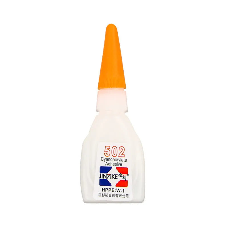 A 3g tube and an 8g tube of specialised instant strong adhesive for shoe repair