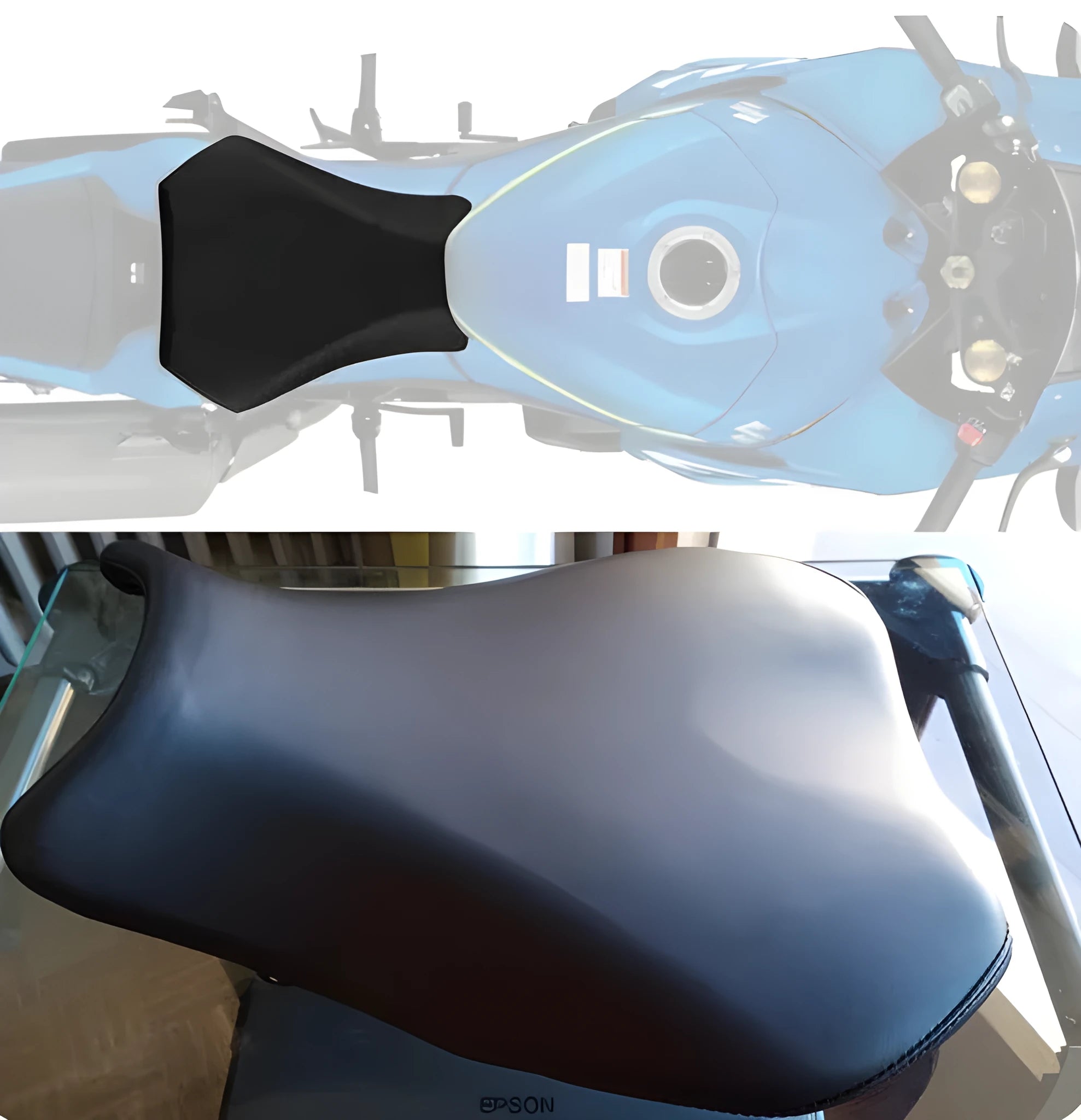 Suzuki GSXR1000 waterproof PU leather seat covers for front and rear seats