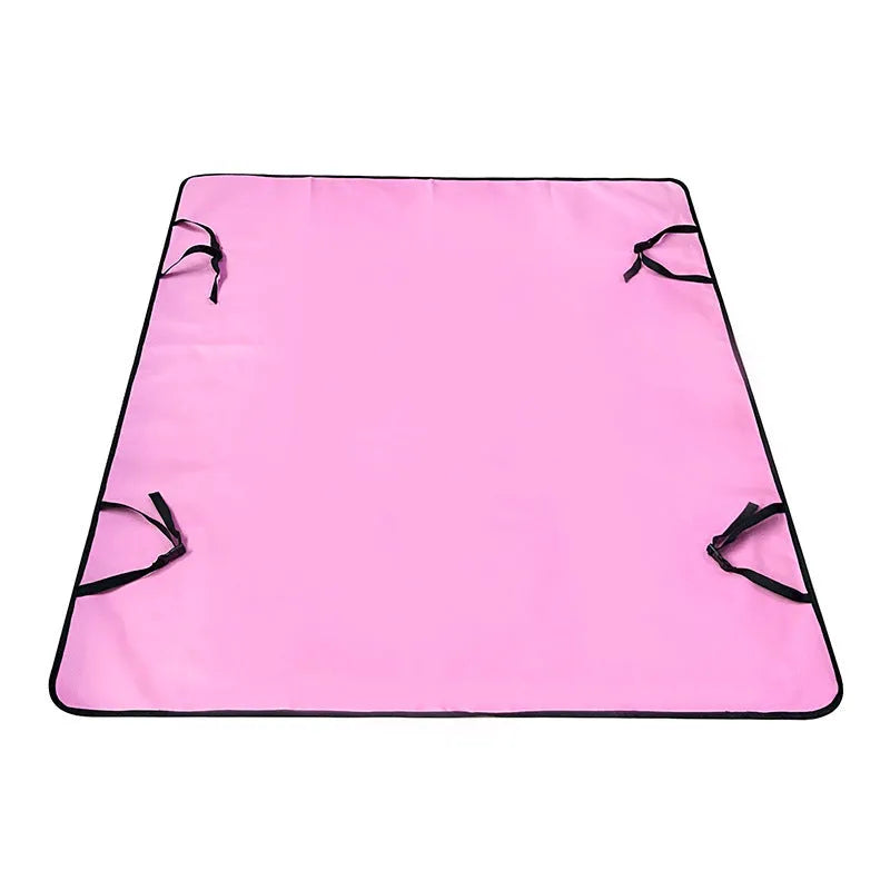 Cloth waterproof car pet mat for rear seats in various dog print and solid colours
