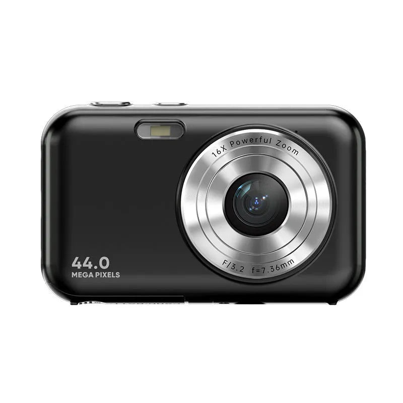 Children's digital camera in purple colour with 2.4-inch screen and lens