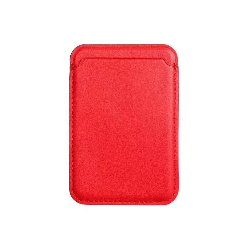 PU leather magnetic card holder phone case for MagSafe iPhones in dark blue colour.