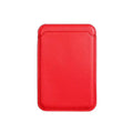 PU leather magnetic card holder phone case for MagSafe iPhones in dark blue colour.