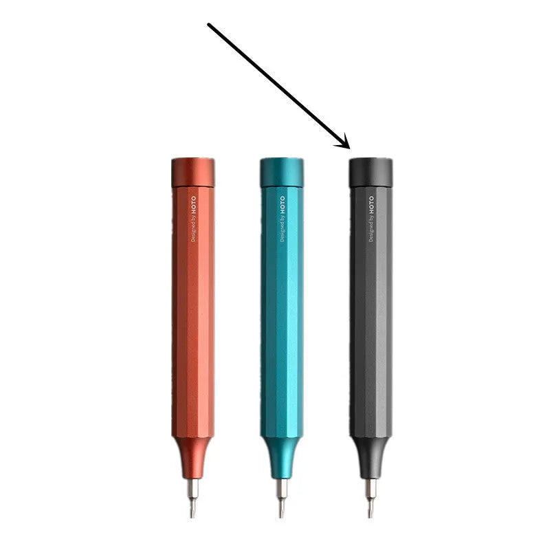 Green 24 in 1 electronics repair screwdriver set with magnetic bit storage and prism grip handle.