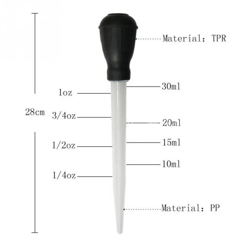 Turkey oil dropper 30ml 28cm PP material basting tool for kitchen cooking