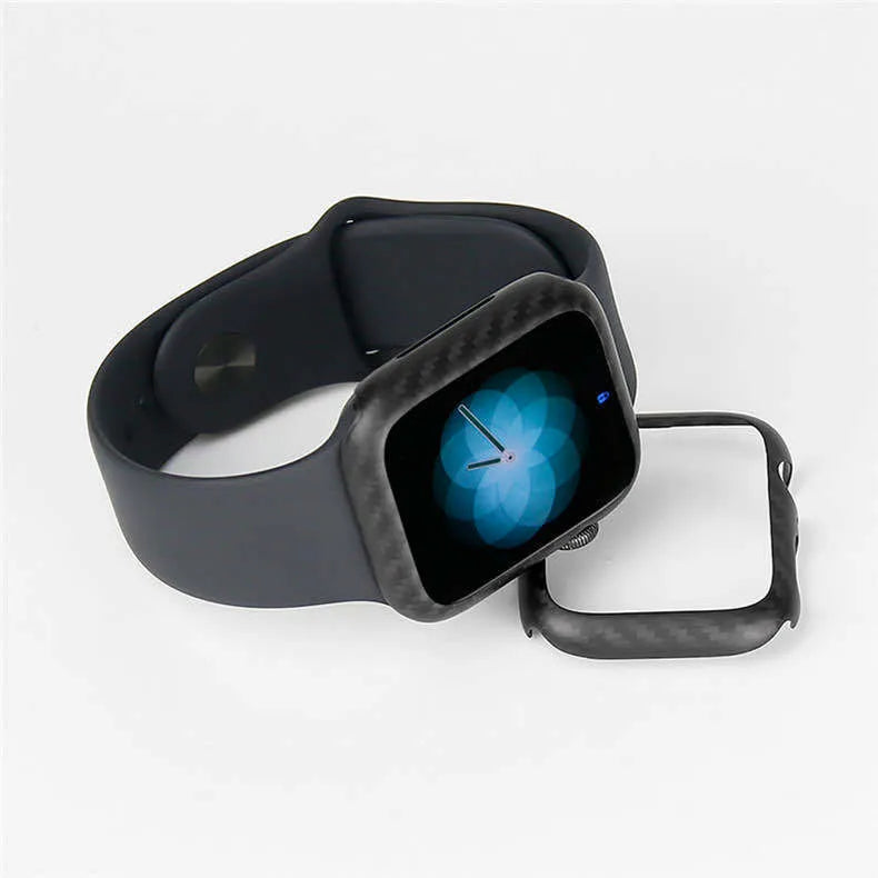 Apple Watch Series 4 half wrap leather protective case in black