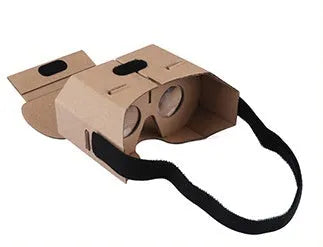 White paper virtual reality VR glasses viewer for mobile phones with 153mm x 83mm size.