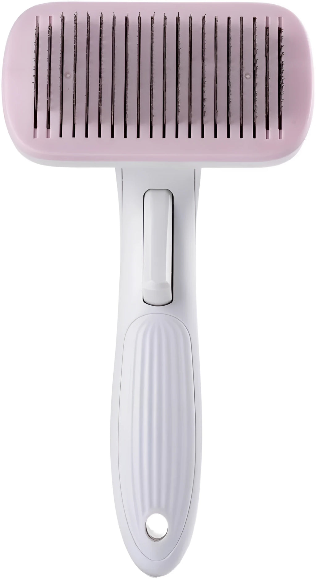 Automatic pet hair removal comb with one-click needle system in blue colour