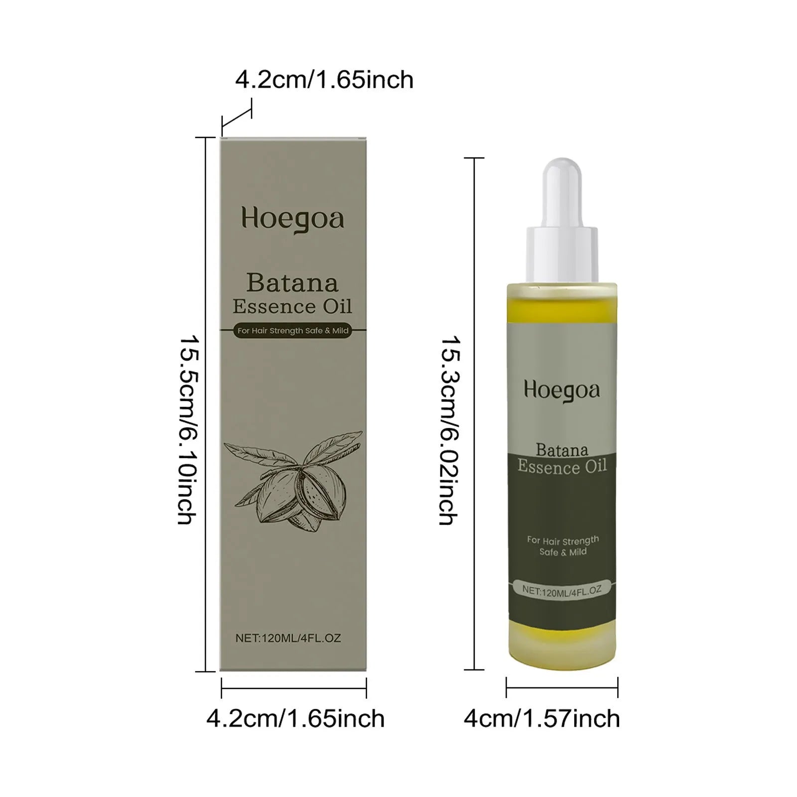 Platthana Secret Hair Essential Oil bottle, 120ml capacity with ginger and rosemary oils