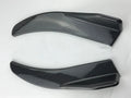 Pair of black ABS plastic car deflector lights for front and rear installation on General Motors vehicles.