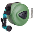 Automatic retractable hose reel with 10 metre PVC pipe for car washing and garden watering