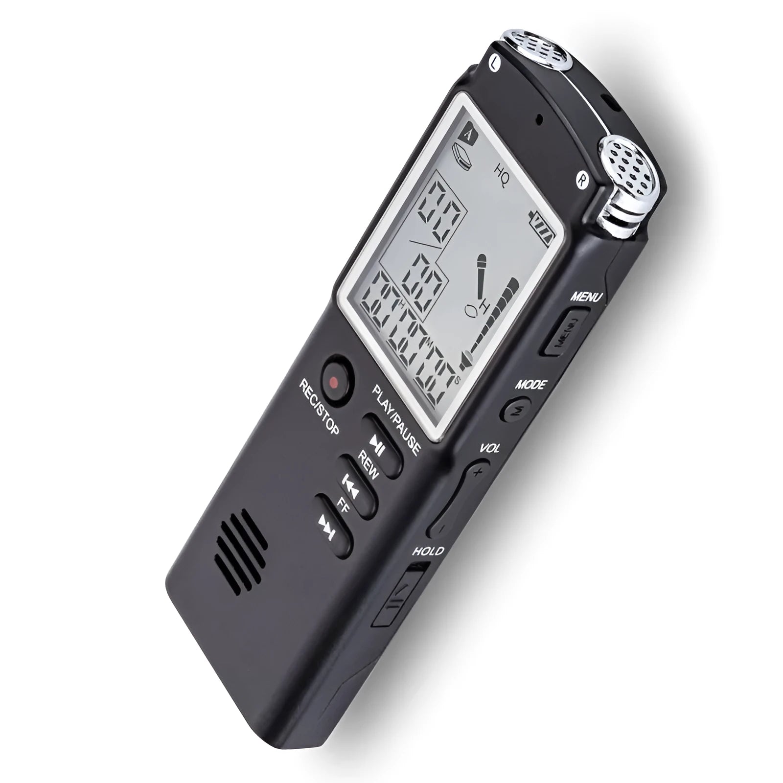 USB professional voice recorder with external microphone for telephone recording