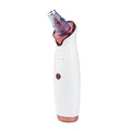 White USB rechargeable ultrasonic pore cleansing beauty device for blackhead removal and acne care
