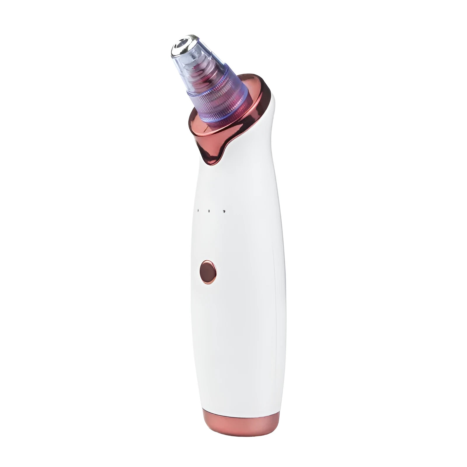 White USB rechargeable ultrasonic pore cleansing beauty device for blackhead removal and acne care