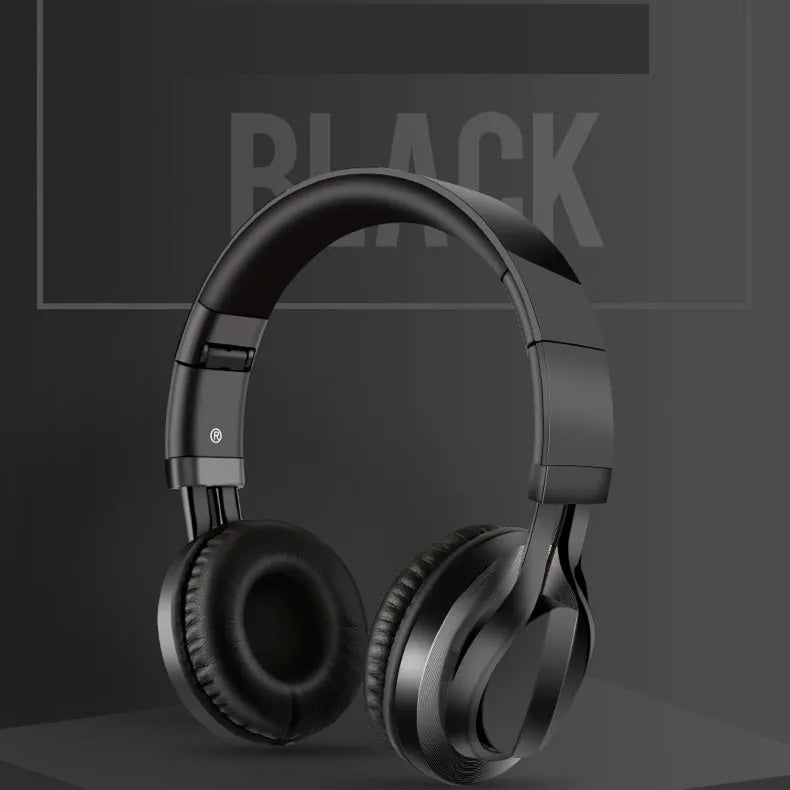 Wired head-mounted headphones with microphone showing 3.5mm plug and 40mm ear cups