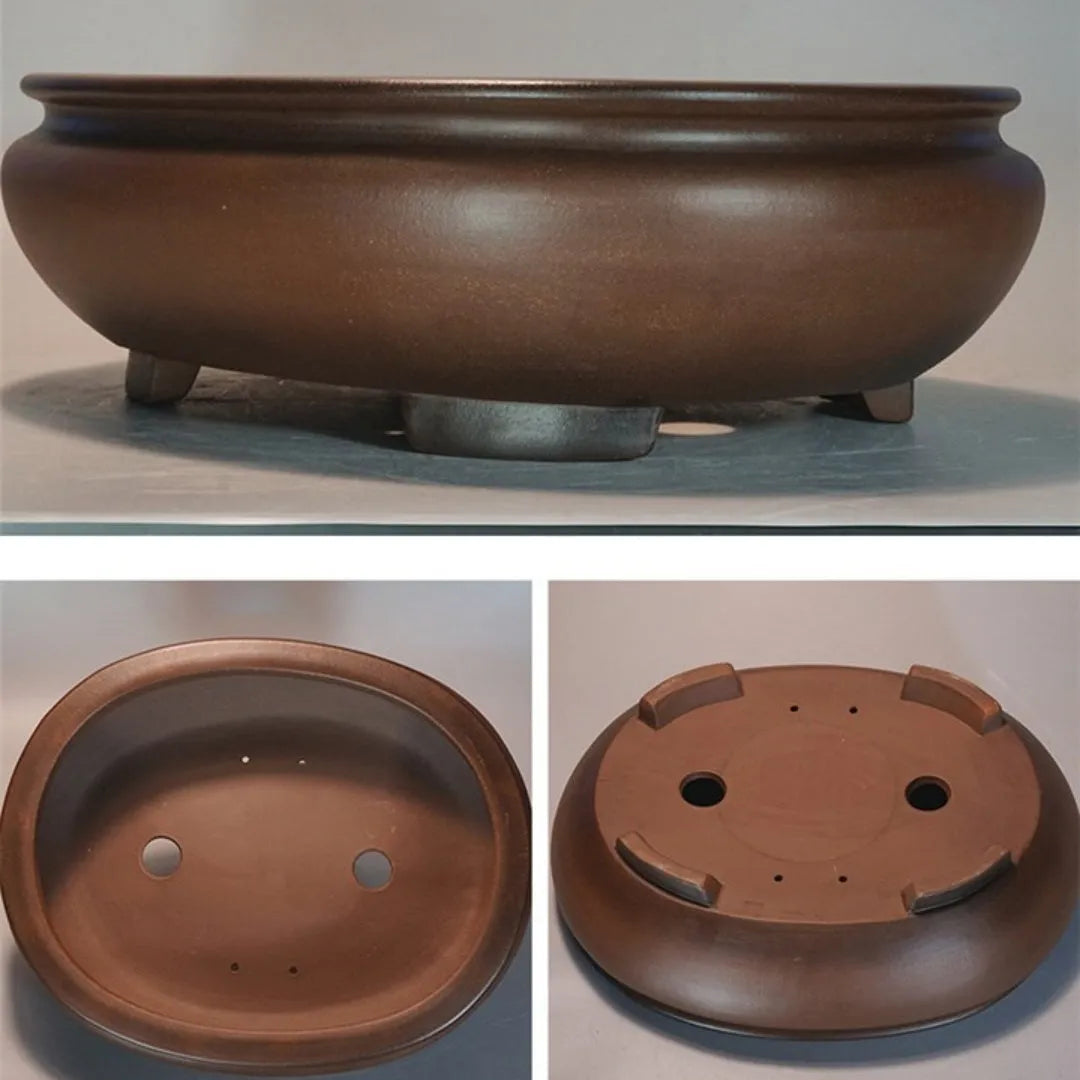 Handmade purple sand desktop flowerpot measuring 58x47x18cm with classical styling