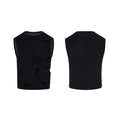 Men's solid colour lyocell summer vest, black, round neck, standard fit tank top