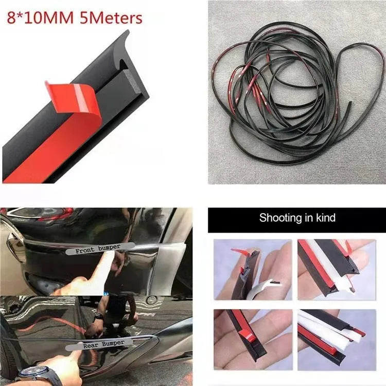 TPE car door gap filler seal strip in black and white colours for automotive sealing applications