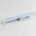Black and white plastic hard drive cover for 3.5-inch desktop PC case bays