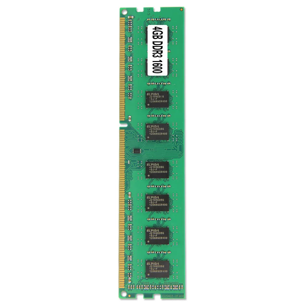 Desktop DDR3 4GB 1600MHz memory module with PC3-12800 designation for AMD systems