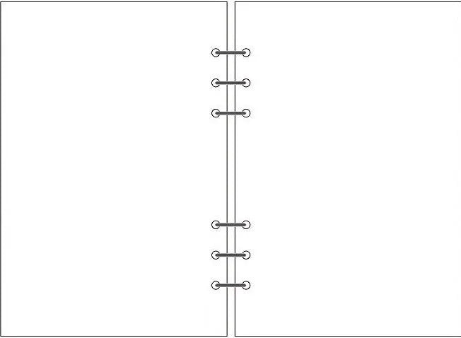 A5 6-hole loose-leaf refill with blank dot matrix horizontal line and square grid layouts on Daolin paper
