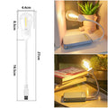 USB rechargeable folding tungsten night light with S14 style bulb in warm white colour