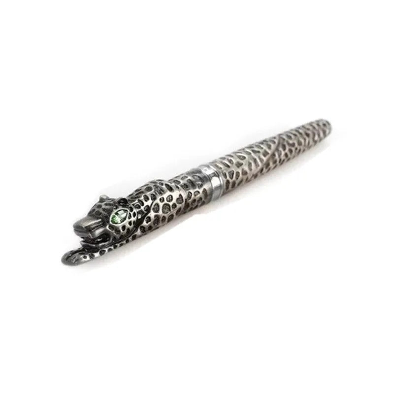 Embossed metal pen in Ancient Silver with OPP packaging, suitable as a business gift