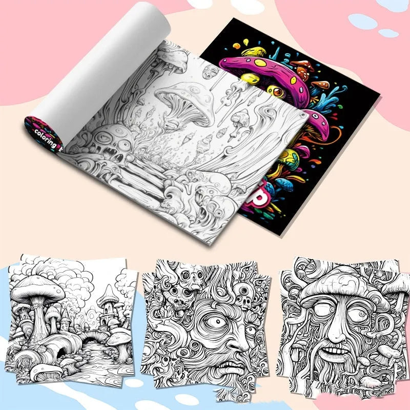 Acid tour coloured painting book or sketch pad with a length of 200mm.