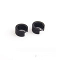 Geometric three-line frosted earrings in titanium steel with electroplated finish