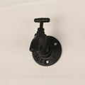 Water pipe style metal towel rack wall hook in black, green or red colour with polished finish