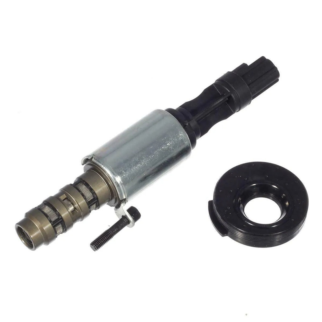 Ford VVT oil control valve replacement part on a white background.