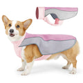 Polyester dog cooling vest in light grey colour showing breathable fabric construction