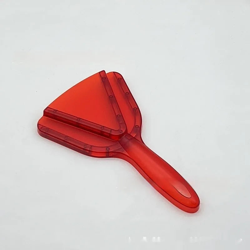 Red transparent grey ABS plastic telescopic bottle opener with non-slip handle.