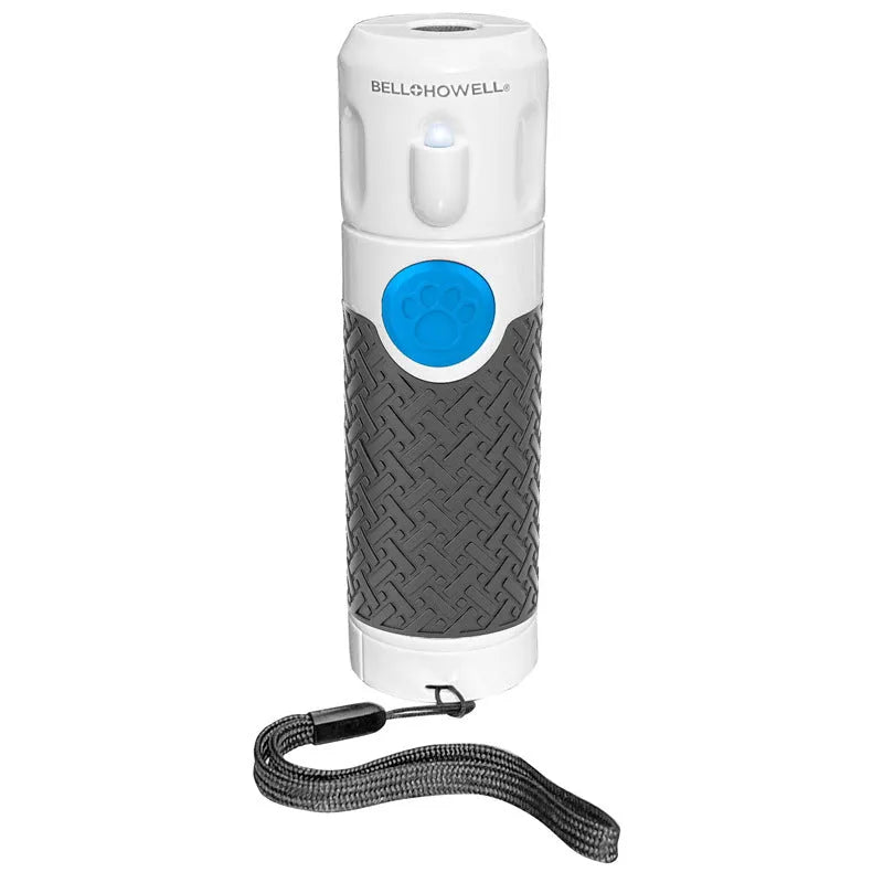 White handheld ultrasonic dog trainer device for bark control and behaviour correction
