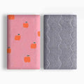 Pet double-sided cotton wool blanket kennel mat with yellow dinosaur pattern on cotton velvet fabric