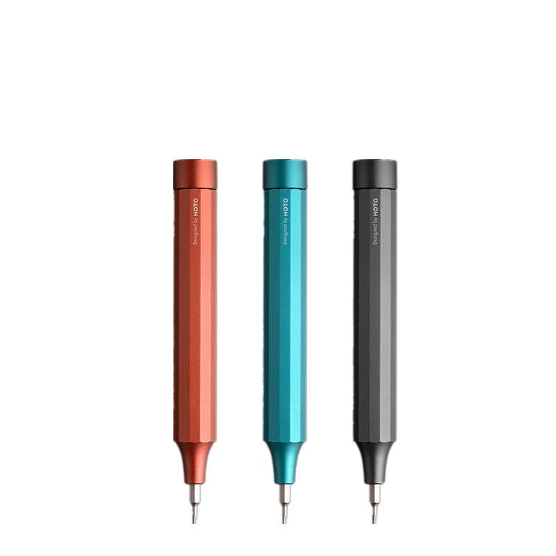 Green 24 in 1 electronics repair screwdriver set with magnetic bit storage and prism grip handle.