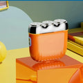 Three-head magnetic mini electric shaver in four colour options with floating cutter head design