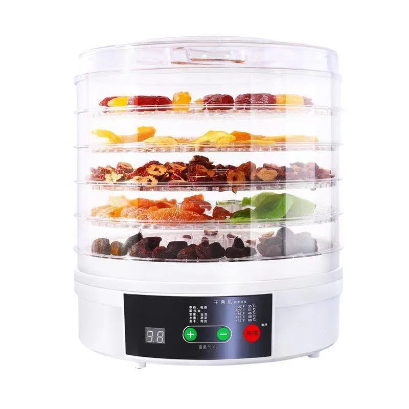 Five-layer household food dehydrator with UK plug for drying fruits and vegetables