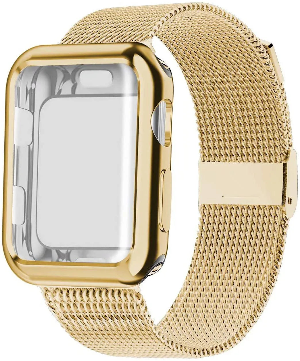 Magnetic Milanese metal Apple Watch band in multiple colours with adjustable clasp for 38mm 40mm 42mm 44mm models