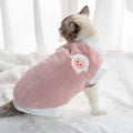Winter pet warm plush acrylic knit sweater for dogs and cats, available in multiple colours and sizes XS to XL