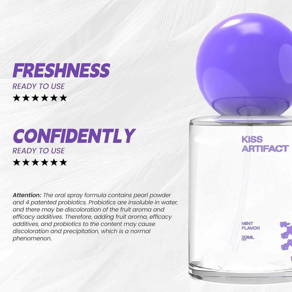 20ml oral spray bottle with probiotics for hydration and portable oral care