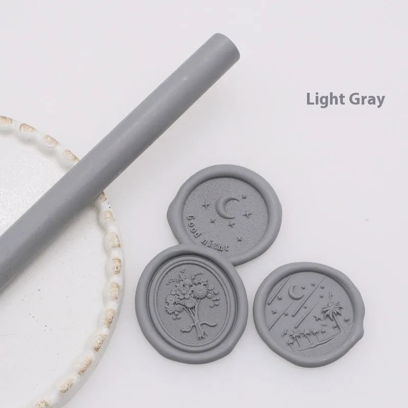 Round wax seal stick 11mm x 13mm in gold colour for envelope sealing with paint gun